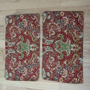 Two Pottery Barn Lumbar Pillow Shams Covers